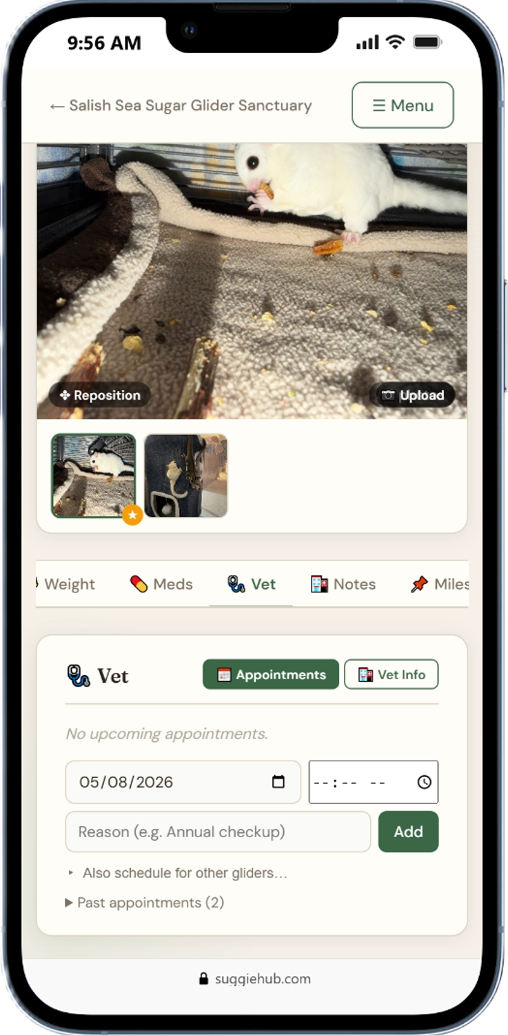 Vet appointments